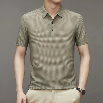 SuperbsTees Men's Premium Textured Polo T-Shirt – Short Sleeve Casual Style
