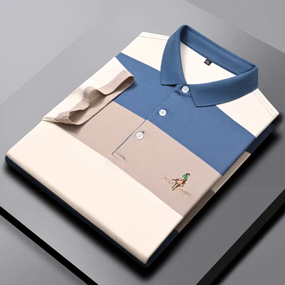 SuperbsTees Premium Color Block Polo T-Shirt for Men | Stylish Casual Cotton Polo Tee